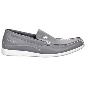 Vlado Men's Leather Loafers Gray Size 7